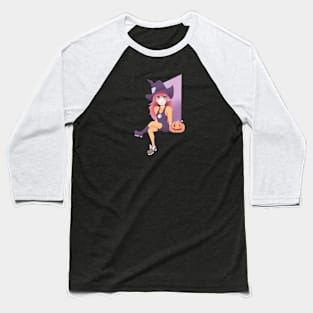 Halloween Witch Baseball T-Shirt